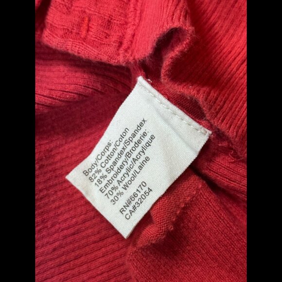 Rosie Neira Sweater Medium Womens Hot Pink Button Front Wool Cardigan - Picture 7 of 7